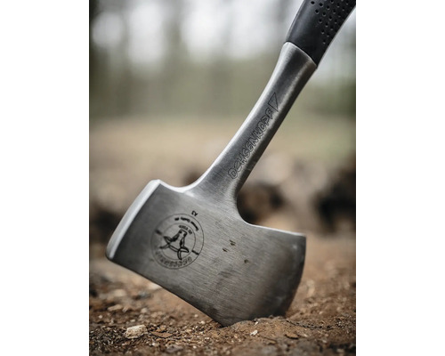 Ochsenkopf Spaltaxt im Nahbereich im Boden