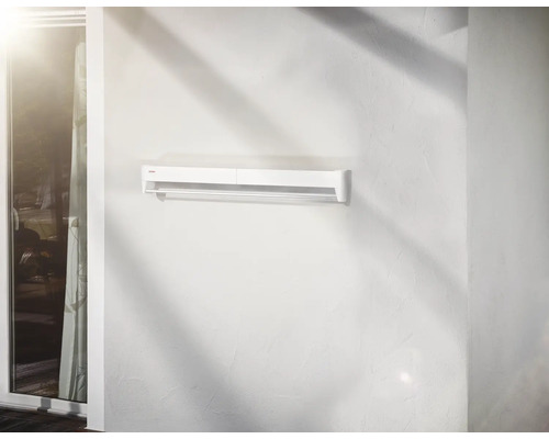 Wandmontierter Wäschetrockner im Innenbereich