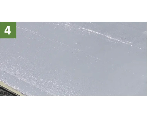 Aufgetragene Beschichtung auf einer Oberfläche