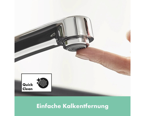 Hansgrohe Focus N Waschtischarmatur – Chrom, Einhebel, Einloch-Montage, Made In Germany