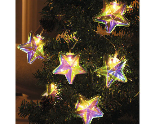 Stern Lichterkette auf einem Weihnachtsbaum