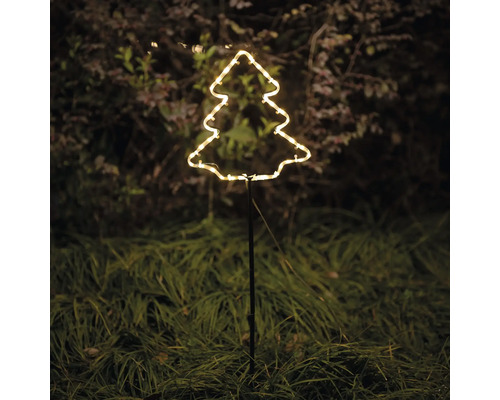 Dekorative Weihnachtsbaum-Gartenleuchte mit Erdspieß