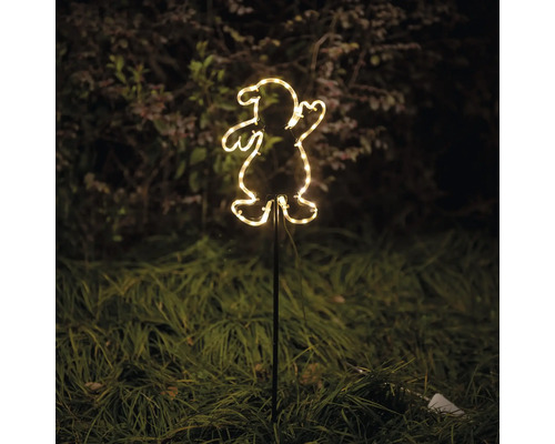 Gartendekoration mit LED-Lichtern in Form einer Figur