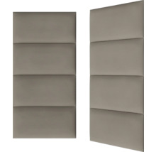 Zwei schallabsorbierende Wandpaneele mit rechteckigem Design