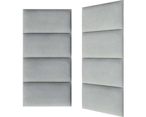 Zwei Schallschutzpaneele mit jeweils vier rechteckigen Segmenten