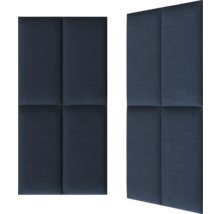 Zwei Schallschutzpaneele mit rechteckigem Design