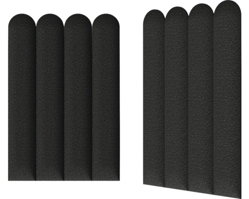 Zwei schwarze Akustikpaneele