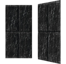 Wandkissen Carrara Marmor schw.Samt-Optik 30 x 60 cm