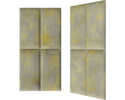 Zwei Schallschutzplatten mit je vier Feldern