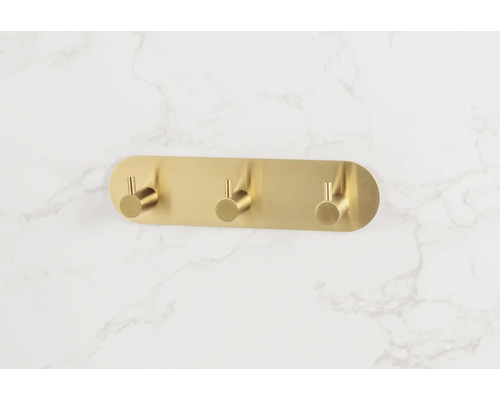 Wandgarderobe mit drei Haken