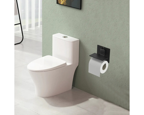 Badezimmer Szene mit Toilette und Toilettenpapierhalter