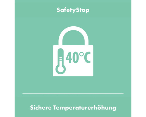Sichere Temperaturerhöhung bis 40 Grad
