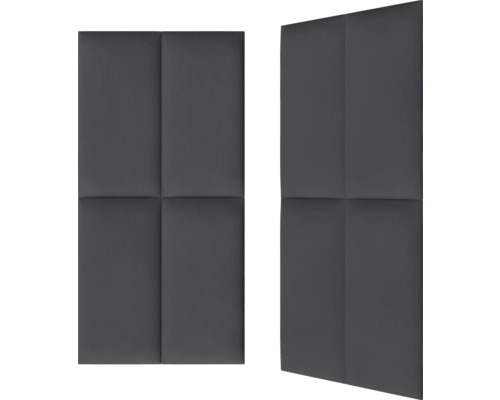 Zwei graue Akustikpaneele zur Wandmontage
