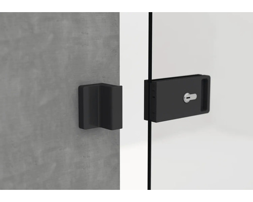 Schloss mit Griff für eine Glastür