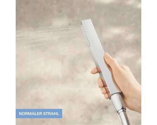 Handbrause mit Normalstrahl in der Hand gehalten