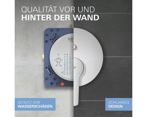 Unterputz-Thermostatarmatur von Grohe für Dusche und Badewanne