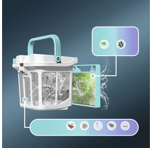 Aiper Scuba S1 Pro 2025 grau Poolroboter für Pools bis zu 200 m², kabellose Reinigung von Boden und Wänden, 22.740 l/h Durchflussrate, 180 Minuten Akkulaufzeit