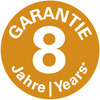 8 Jahre Garantie