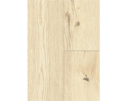 Nahaufnahme von hellem Laminatboden mit Holzstruktur