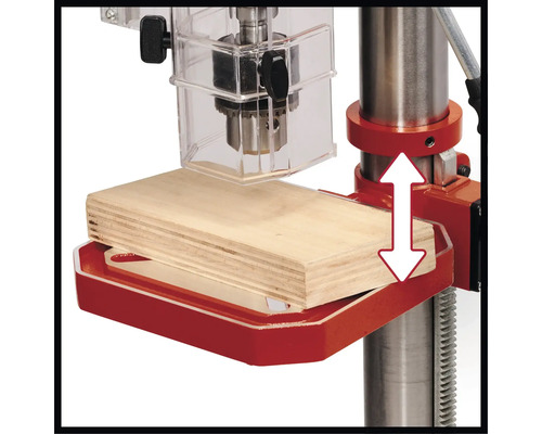 Tischbohrmaschine mit Höhenverstellung des Arbeitstisches