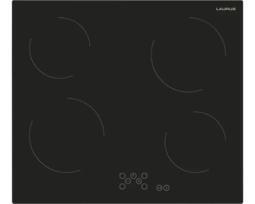 Glaskeramik Kochfeld mit vier Kochzonen und Touch-Bedienfeld