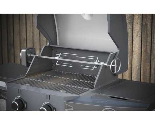 Gasgrill mit Drehspießaufsatz