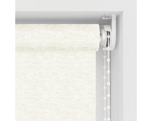 Beige Fensterrollo mit Kettenzug