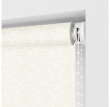 Detailansicht eines Rollos mit Kettenzug zur Fensterdekoration