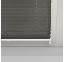 SOLUNA Faltenplissee mit Seitenverspannung hellgrau 100x240 cm