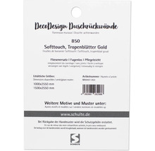 Deco Design Duschrückwände Softtouch Tropenblätter Gold Informationen