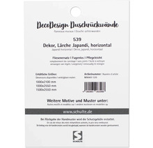 Musterplättchen DecoDesign für Duschrückwand 105x148 mm Lärche Japandi horizontal