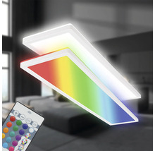 LED Panel dimmbar 36W 4800 lm 4000 K RGBW Farbwechsel 20x98 cm Slim weiß + Backlight Effect + Fernbedienung
