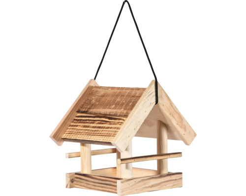 Vogelhaus aus Holz mit Aufhängung