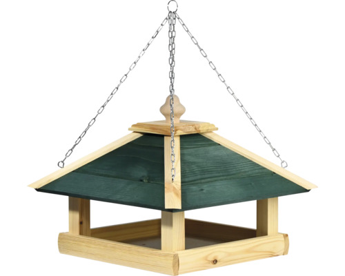 Vogelhaus aus Holz mit Kette zum Aufhängen