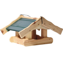 Vogelhaus aus Holz mit Dach