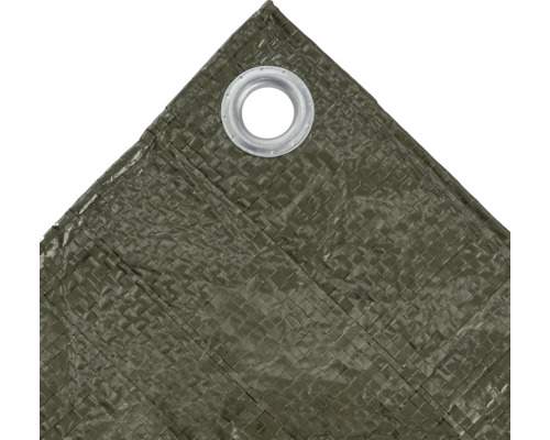 Detail einer Gewebeplane mit Öse