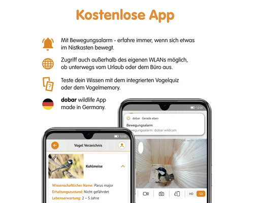 Dobar Wildlife App für Tierbeobachtung und Informationen über Vögel