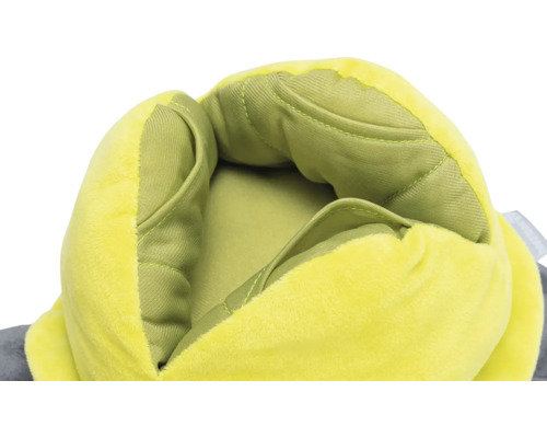 Innenansicht eines gelben Stofftiers