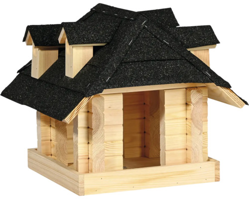Vogelhaus aus Holz mit Dachpappe