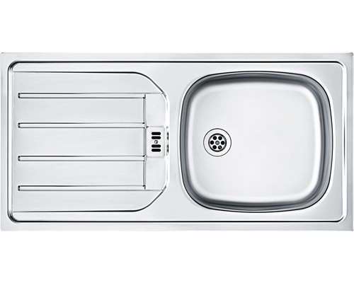 Edelstahlspüle mit Abtropffläche