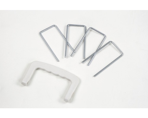 Bodenanker aus Metall mit Griff