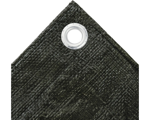 Detail einer Gewebeplane mit Öse