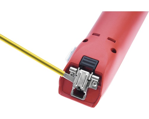 Abisolierwerkzeug mit gelbem Kabel