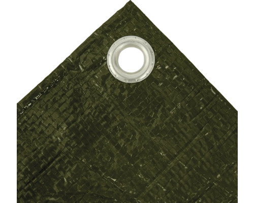 Detailansicht einer Gewebeplane mit Öse