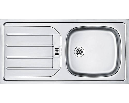 Edelstahlspüle mit Abtropffläche