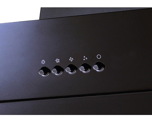 Nahaufnahme der Bedienknöpfe einer Dunstabzugshaube