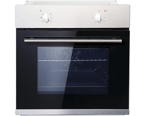 Einbaubackofen mit Sichtfenster und Bedienknöpfen