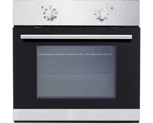 Einbaubackofen mit Glastür und Drehknöpfen