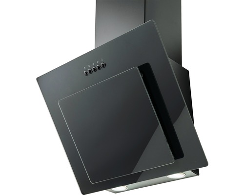 Dunstabzugshaube aus Glas und Metall zur Küchenentlüftung