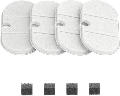 Vier Wasserfilter für Trinkbrunnen